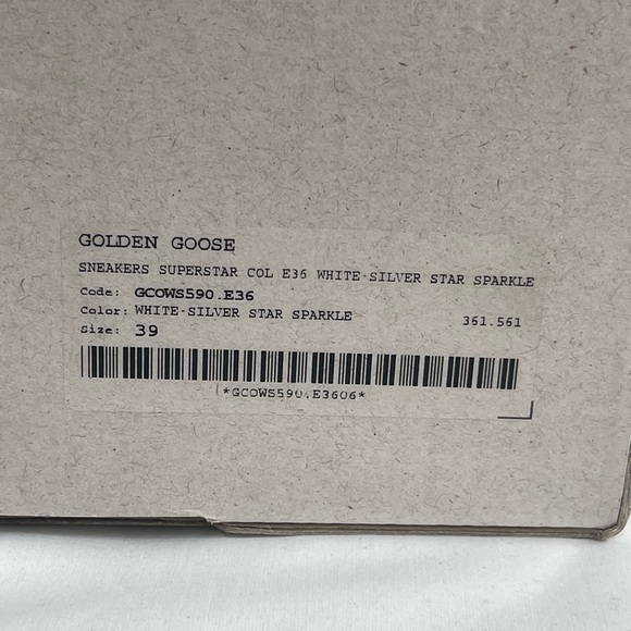 Golden Goose super star silver size 39 for US 8.5 new in box. - Picture 4 of 15